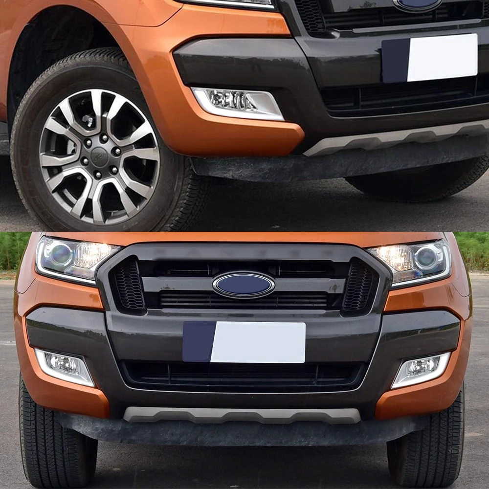 2 предмета в комплекте для Ford Ranger T6 обновление 2015 2016 2017 2018 светодиодный DRL Дневной
