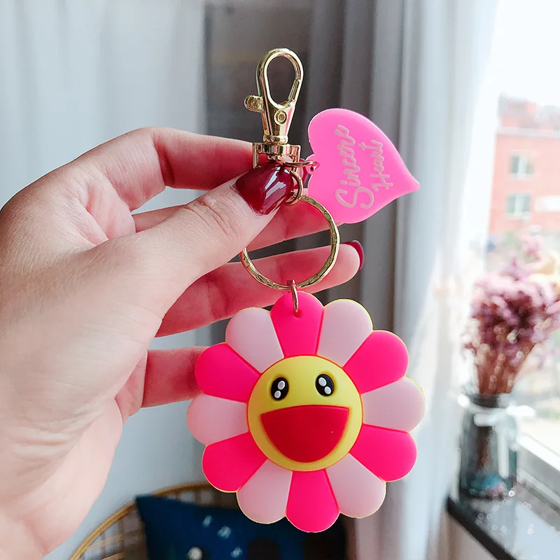 2020 Новый Красочный мягкий Солнце Улыбка Брелок подсолнечника брелок &quotЦветок&quot