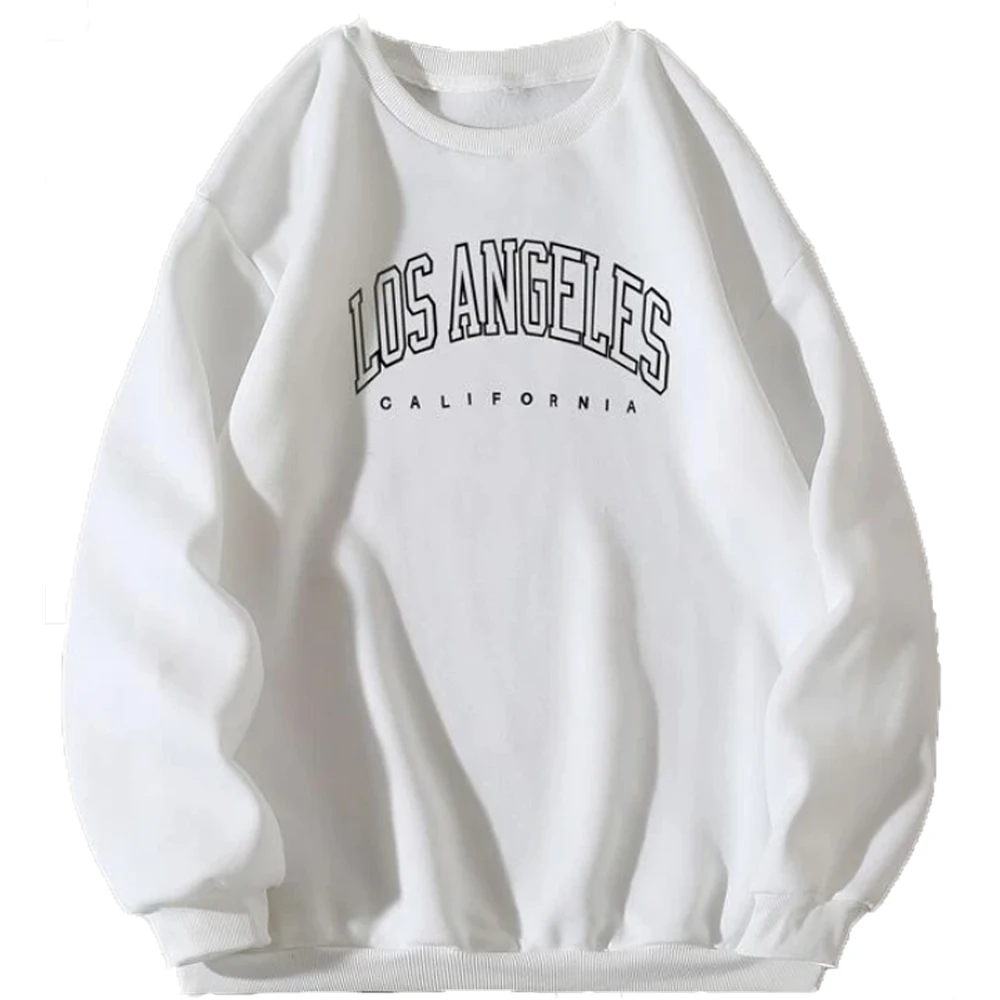 

Sweatshirts Women Loose Long Sleeve Shirts Letter Graphic Printing Autumn Oversize Hoodies Pullover Streetwear Harajuku Clothes