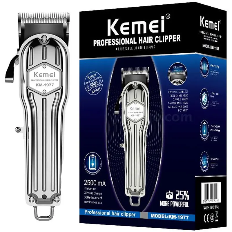 

Original corded crodless adjustable hair clipper beard finishing metal housing rechargeable hair trimmer electric hair cutting