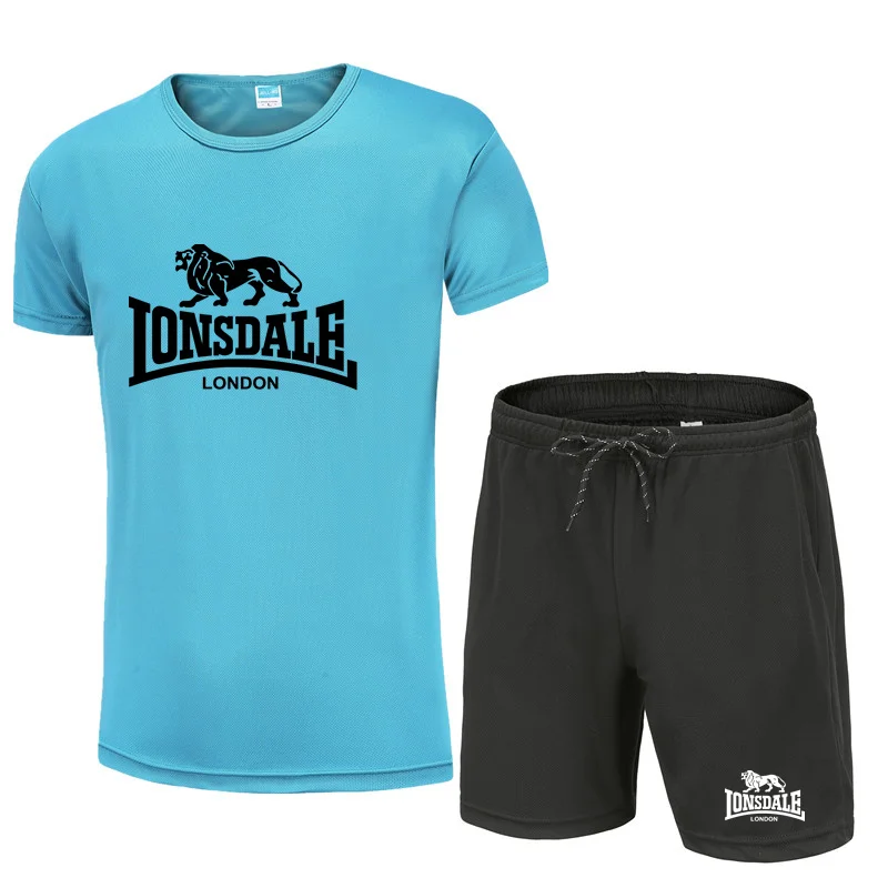 

2021 New Summer men's tracksuit ,Cotton breathable fashion casual fitness jogging T-shirts+Men's shortsMen's clothing t-shirts