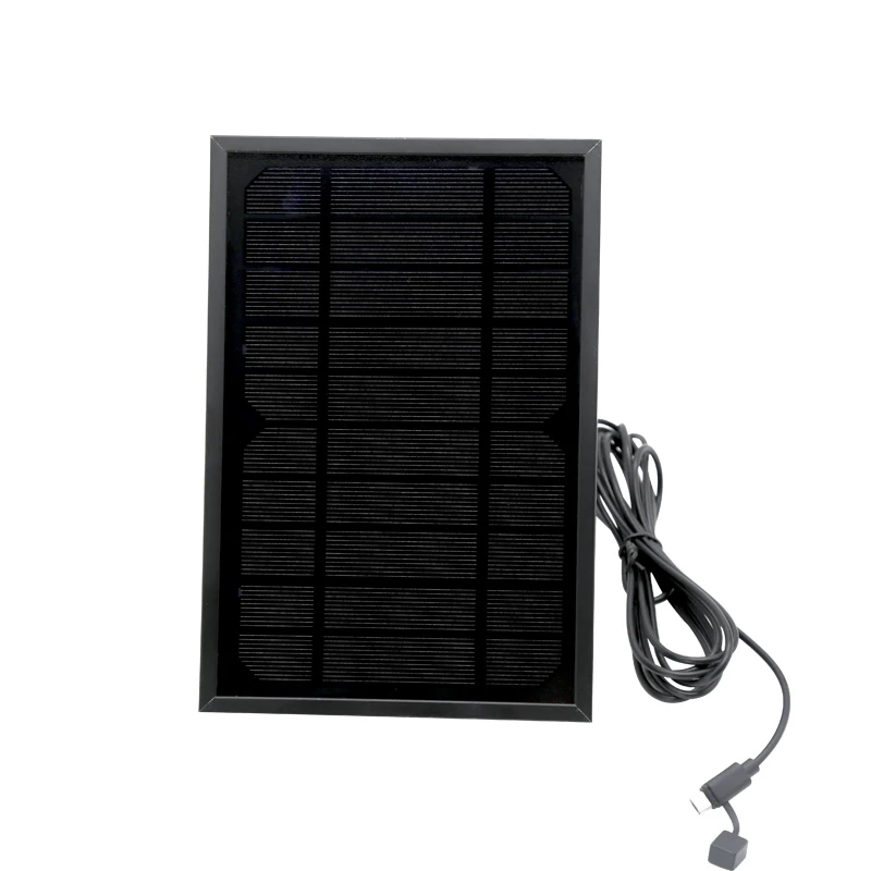 Solar Panel for Wireless Ip Camera 5V 1A 3M Android Interface Micro USB Energy High Quality | Безопасность и защита