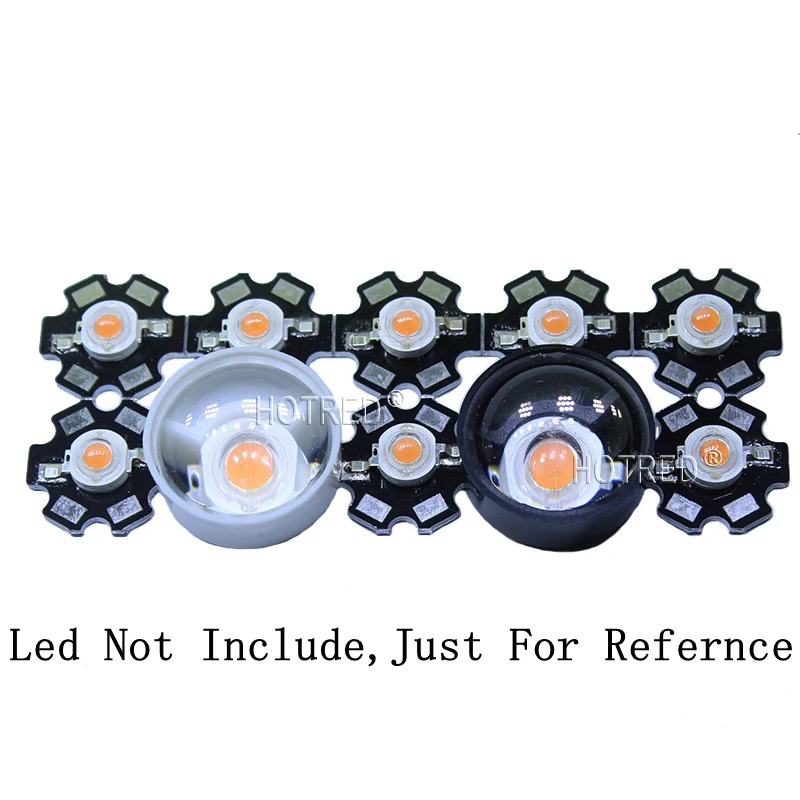 Светодиодные линзы 20 компл./лот для 1 Вт 3 5 светодиодный чип 23 мм 60 градусов с 24