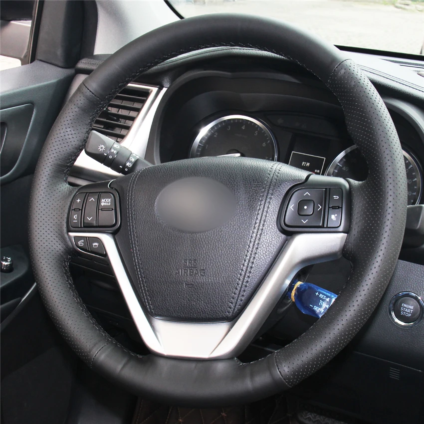 Искусственная кожа черного цвета для Toyota Highlander 2014 2015 2016 2017 2018 2019 Sienna 2015-2019 |