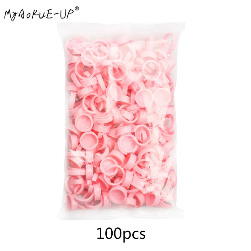 Одноразовый розовый поддон для клея контейнер наращивания ресниц пигмент