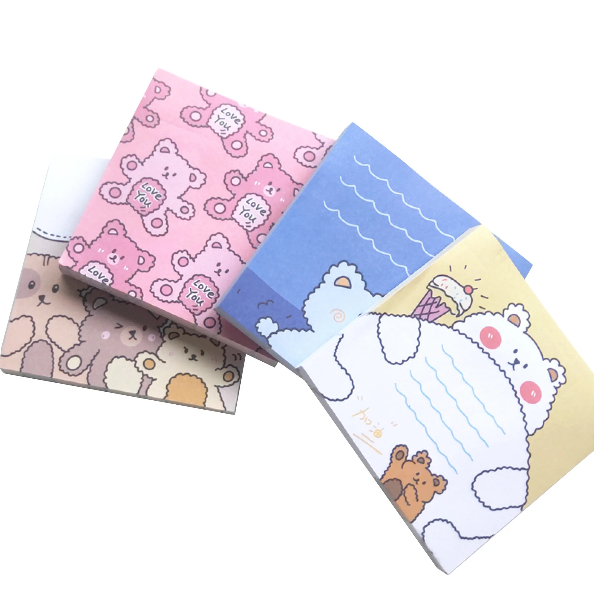 

Korean stationery kawaii note paper small daisy tearable message paper portable small notebook hand account material memo notes