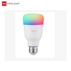 Умсветодиодный цветная светодиодная лампа Yeelight, 800 лм, 10 Вт, E27, лимонный цвет, умная лампа для умного дома, приложение, белыйRGB вариант