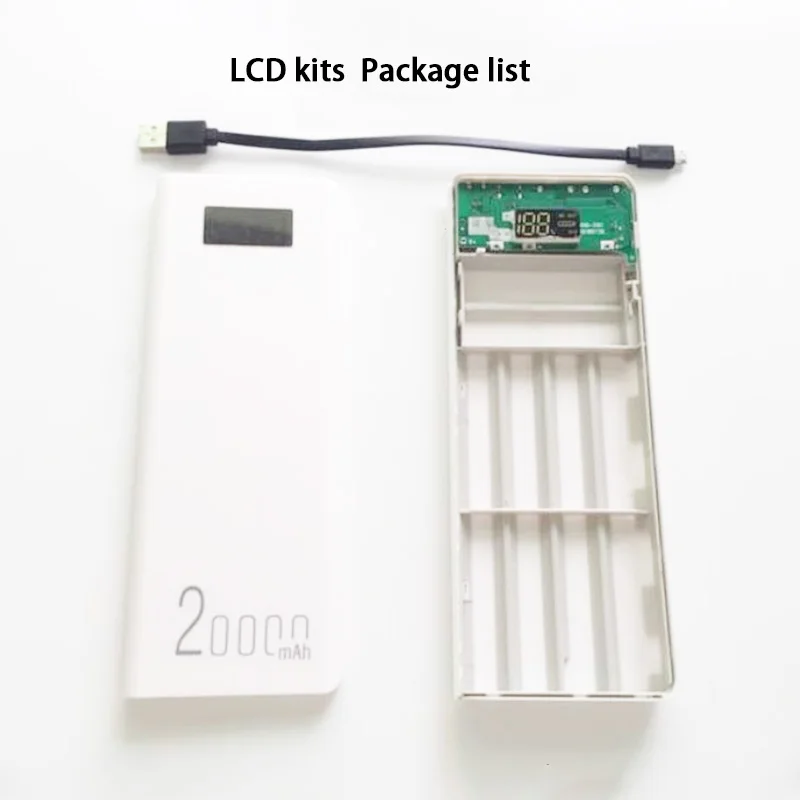 5V 2A 2.1A 10*18650 Мобильный Внешний аккумулятор DIY комплекты 3 USB внешний аккумулятор зарядное устройство Модуль платы+ 10S корпус батареи чехол