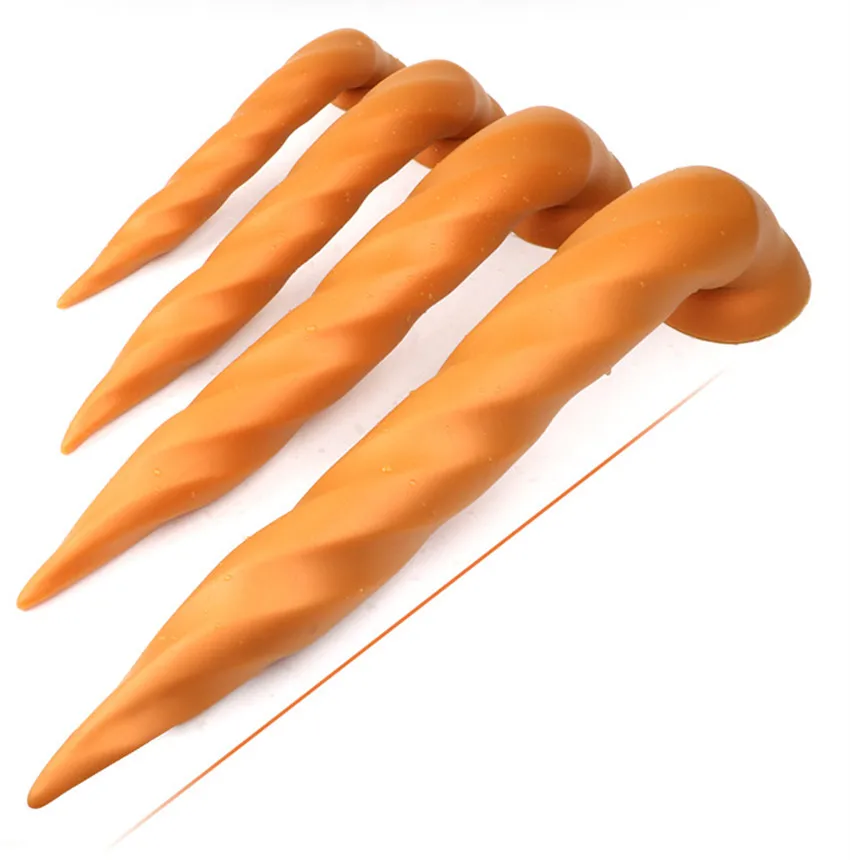 290/370/450/530mm super long anal plug black/Golden Silicone Vaginal butt G-spot Prostate massage whip sex toys | Красота и здоровье