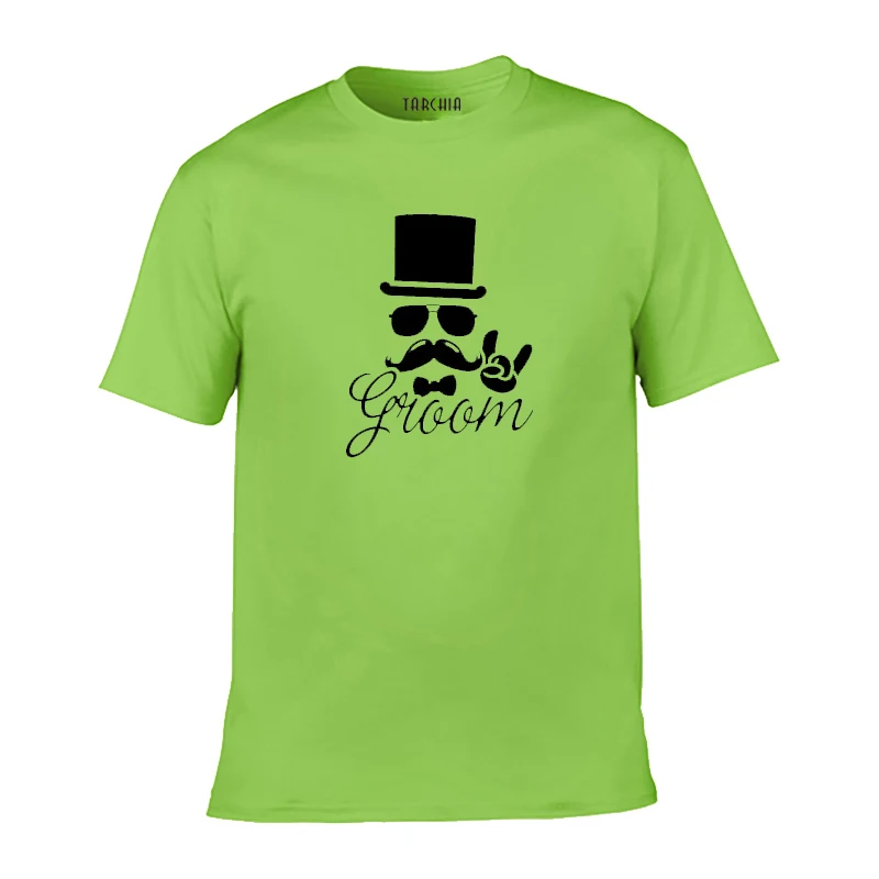 Футболка TARCHIA мужская с коротким рукавом модная тенниска из хлопка повседневная