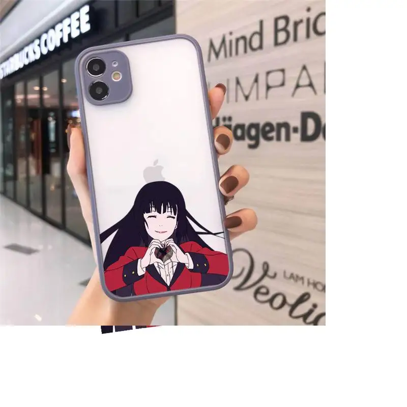 

Kakegurui Jabami Yumeko Phone Cases Matte For iPhone 12 Mini 11 Pro XR XS Max 7 8 Plus X Hard PC Back Cover