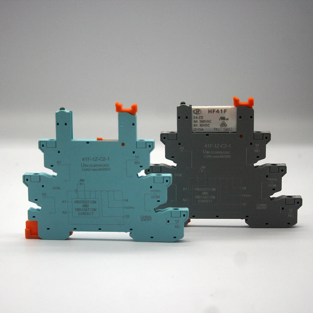 41F-1Z-C2-1 HF41F 24-ZS 12-ZS 12V 24V 6A 1CO тонкий/твердотельное реле SSR крепление на Резьбовая