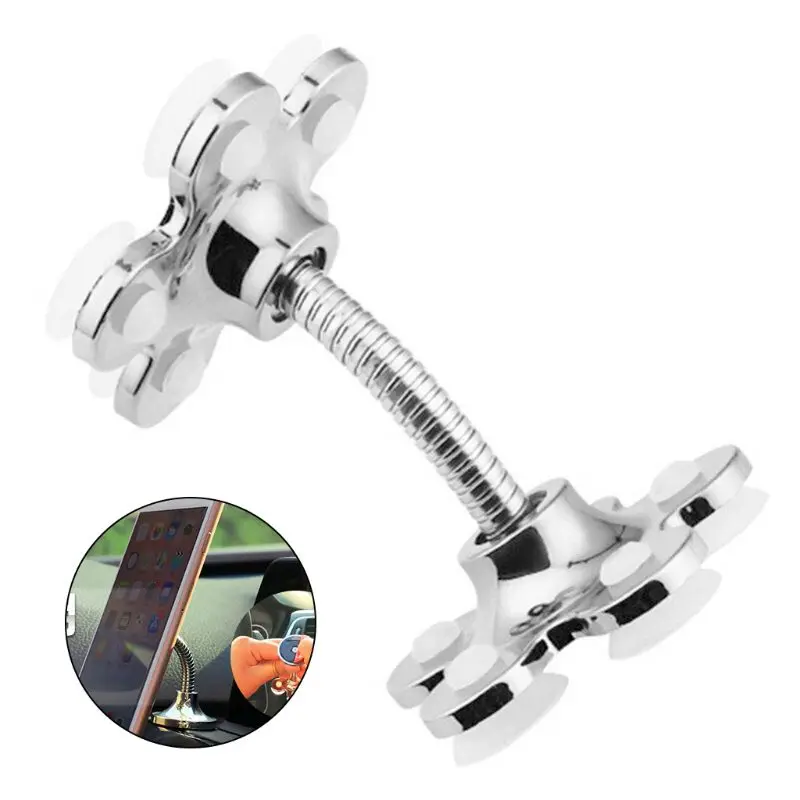 360 градусов поворотный металлический цветок Магия присоска мобильный телефон