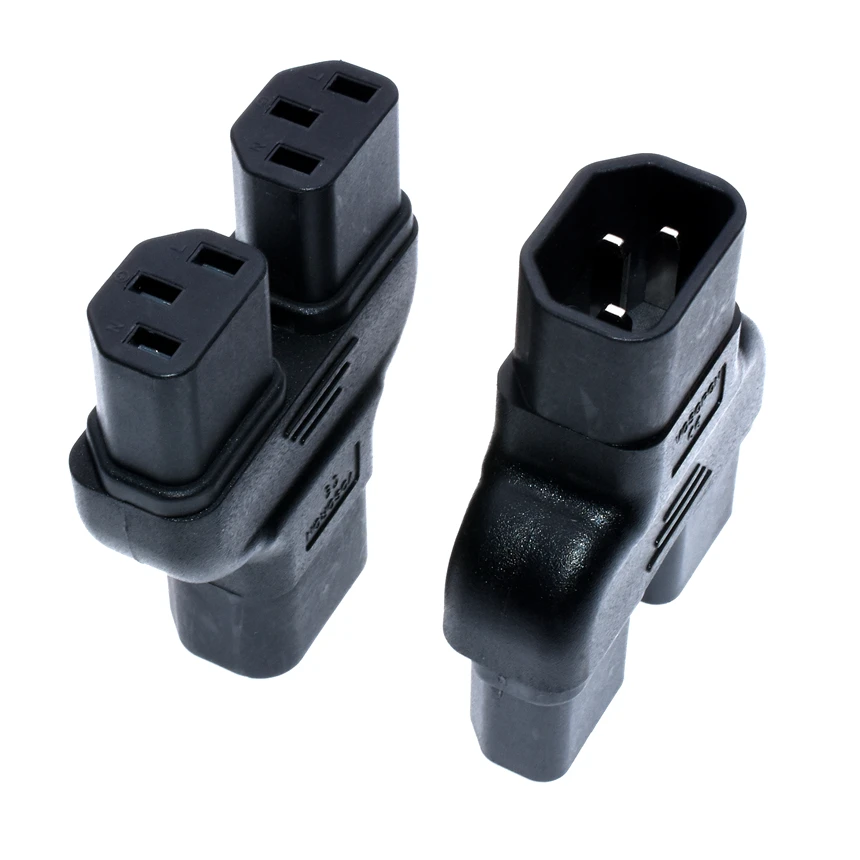 Разветвитель IEC 320 Single C14 Dual C13 Y типа адаптер IEC320 штекер двойной гнездо удлинитель