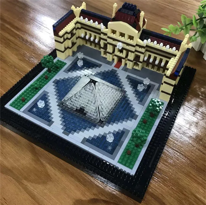 Balody архитектурные кубики алмазные Mirco строительные Blocks16061-91 Taj Mahal Louvre Василий Церковь США замок легоинглы игрушка