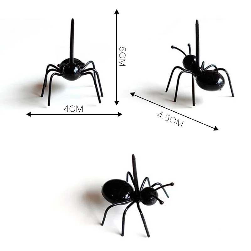 12 шт./лот пищевой АБС торт десертных вилок Творческий Ant зубочистки практичный