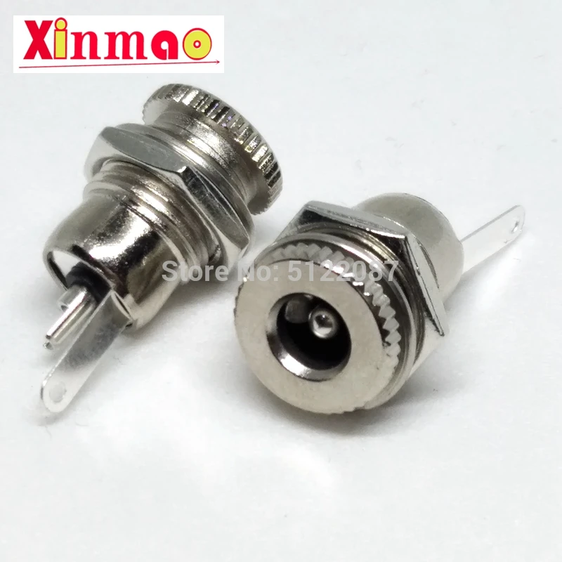 5PCS/LOT DC099 5.5 x 2.1mm 2.5mm DC Power Jack Socket Female Panel Mount Connector DC-099 5.5*2.1 5.5*2.5 mm Open Hole 11M | Обустройство