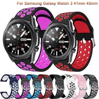 20mm 22mm silicone strap for samsung galaxy watch active 2 40mm 44mm 3 41mm 45mm for huawei gt 2 46 42mm band bracelet belt