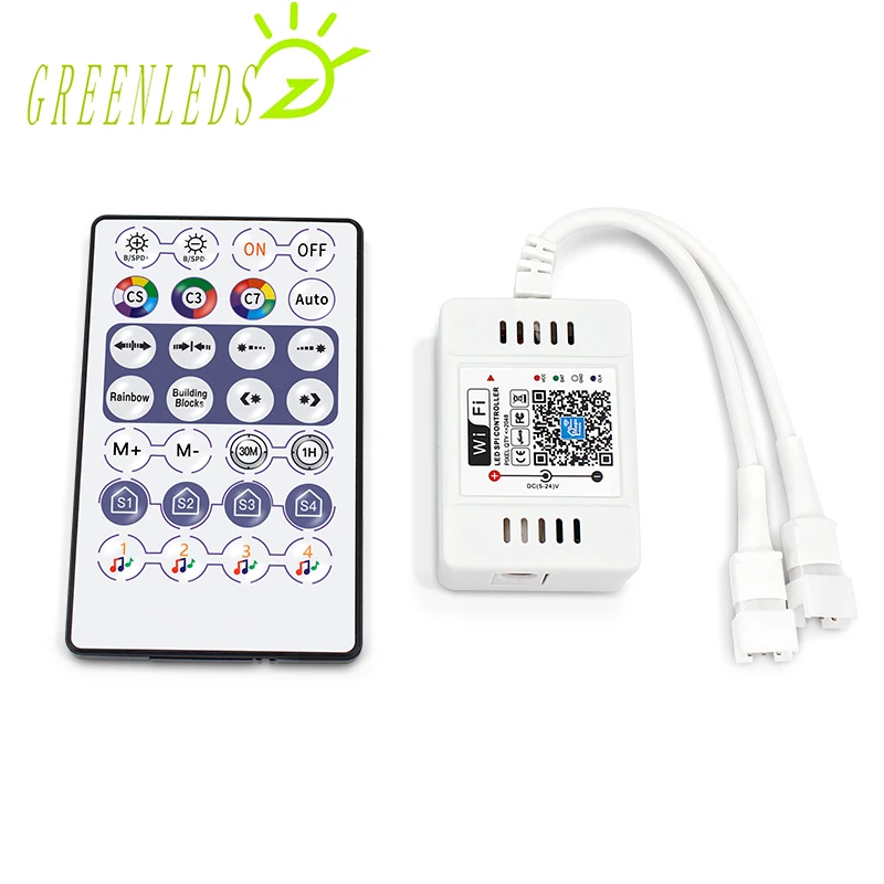 Новый светодиодный RGB-контроль пикселей ler Wi-Fi (управление звуком) регулятор SPI
