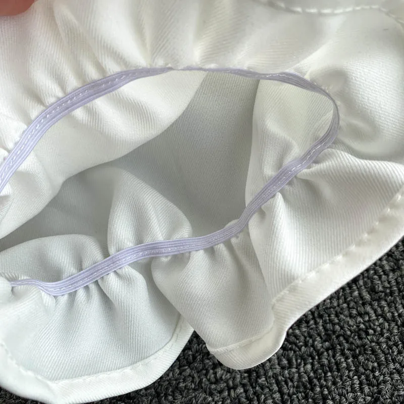 

French girl puff sleeve shirt female design retro navy wind cropped tops all-match preppy style long sleeve shirt female