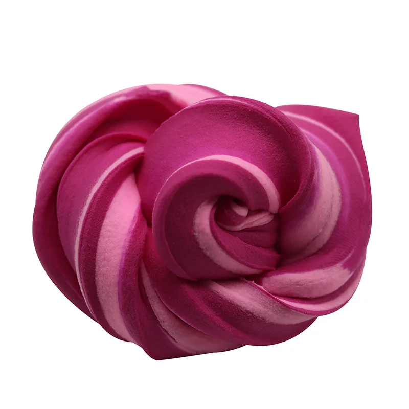red pink 30gSlme тонкий tricolor хлопок резины грязи DIY тыкать цвет грязи декомпрессии снять головоломки игрушечная глина - Цвет: red pink