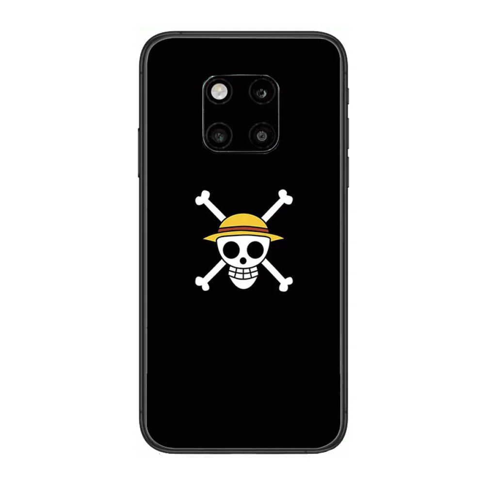 

One piece Zoro Ace Phone Case For Huawei mate 30 10 20 40 Lite Smart Z Pro Black Etui 3D Coque Painting Hoesjes case