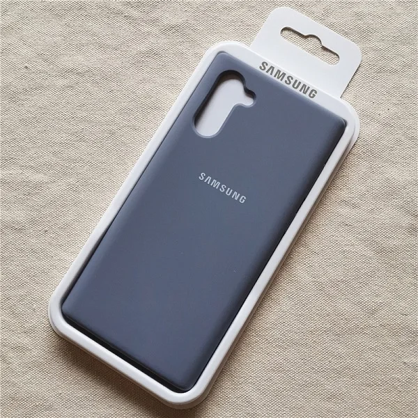 Grey Чехол для samsung Galaxy Note 10 Plus, чехол Ofiice Silky Solf-touch, жидкий силиконовый чехол для Note 10 10+ Pro Plus с коробкой - Цвет: Grey