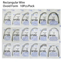 100pcs10packs dental orthodontic ovoid form super elastic rectangular niti arch wire archwires arches upper lower