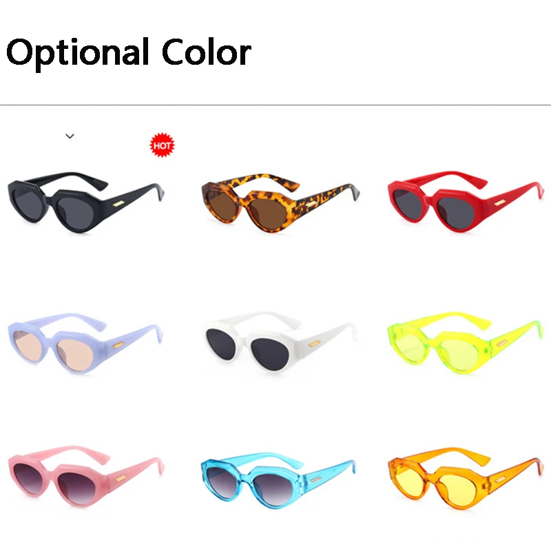 

European And American Lrregular Cat Eye Retro Sunglasses 2021 New Net Red Same Concave Sun Glasses Women Zonnebril