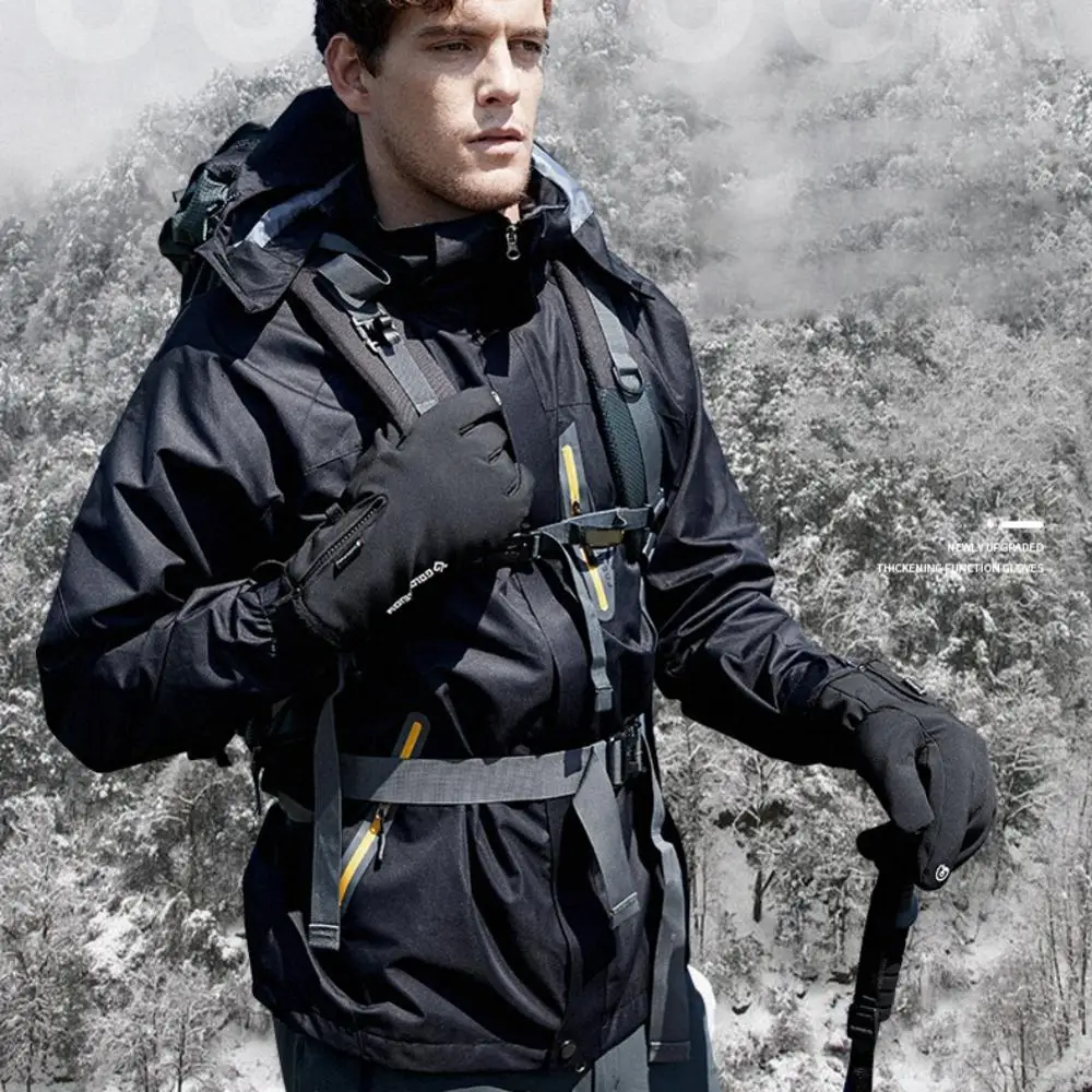 

Winter Gloves Waterproof Touchscreen Gloves Anti-slip Cycling Men Women Thicken Warm Gloves For Running Climbing Skiing Riding