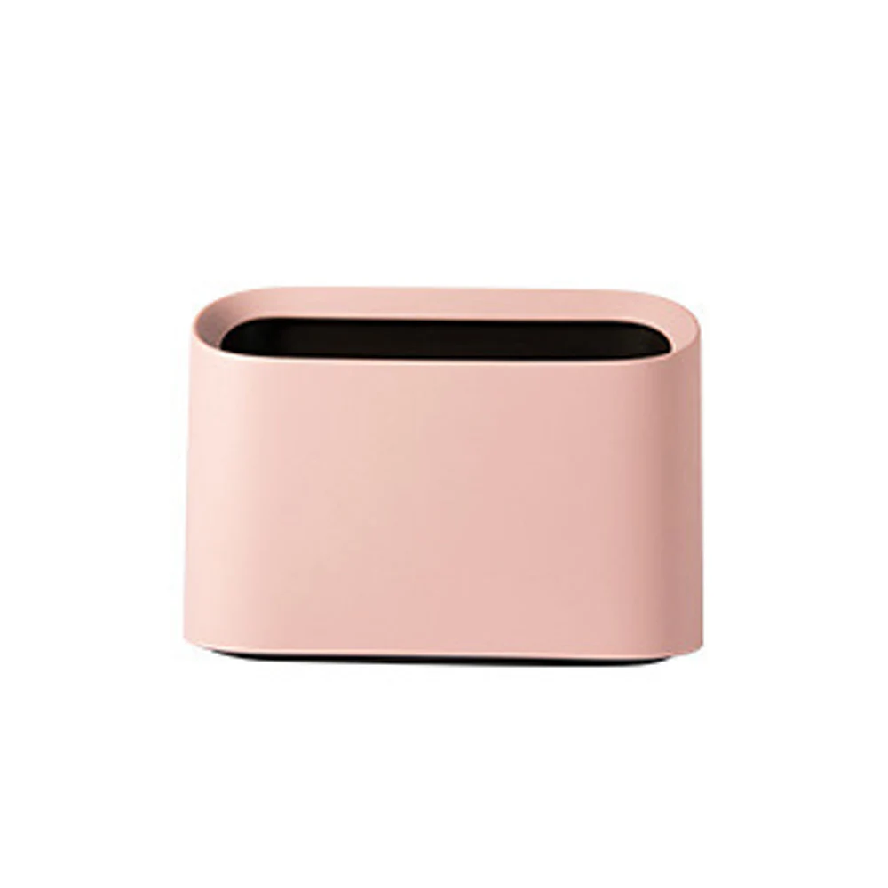 

HPDEAR Color Mini Plastic Trash Can, Lightweight and Durable, Concise and Creative, for Office, Bedroom, Bathroom,Table