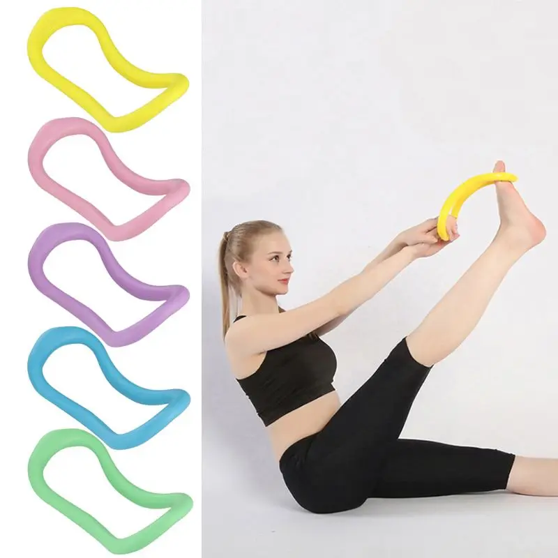 

2pcs Soft Yoga Ring TPE Mobility Pilates Stretch Support Circle Fitness Resistance Strength Equipment