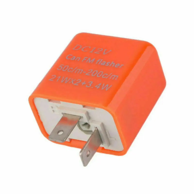 

2 Pin 12V Flasher Relay Signal Indicator Waterproof For Honda Suzuki Motorcycle Adjustable
