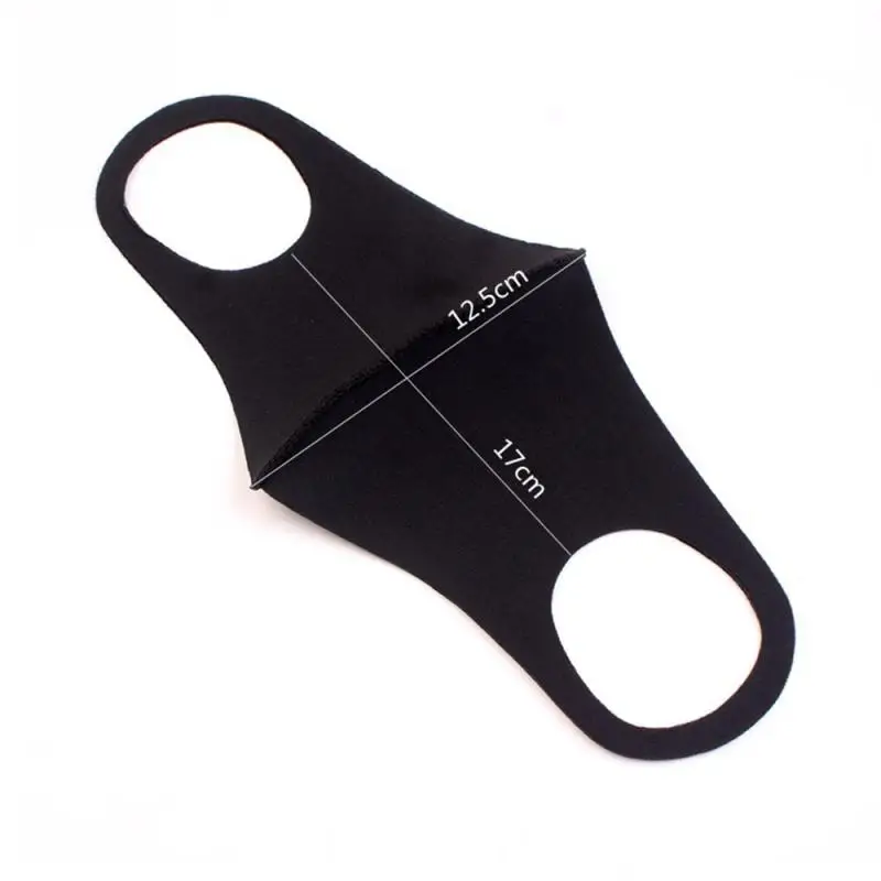 1/2/6 унисекс черная маска для рта Пылезащитная дышащая анти лица