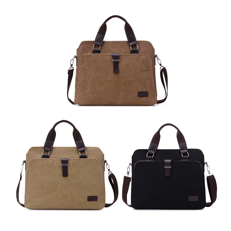 Портфель Scione мужской тканевый большой мессенджер в деловом стиле саквояж на