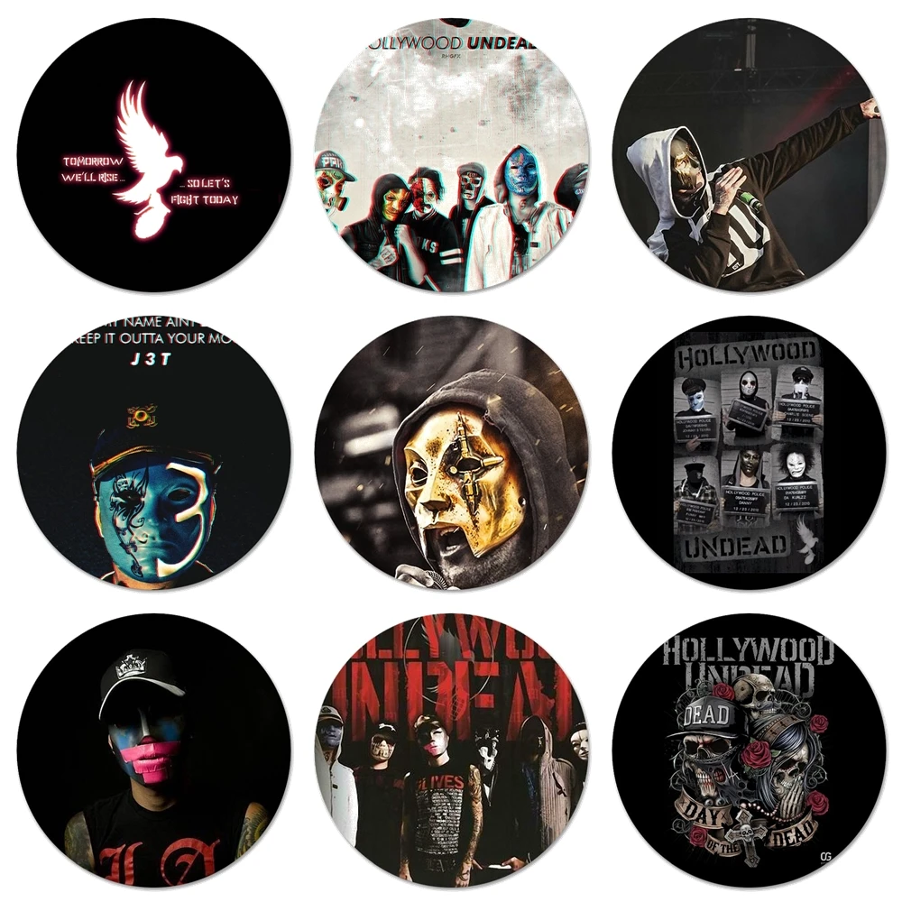 Голливудские немертвые значки 58 мм, значки, металлические значки для фотографий