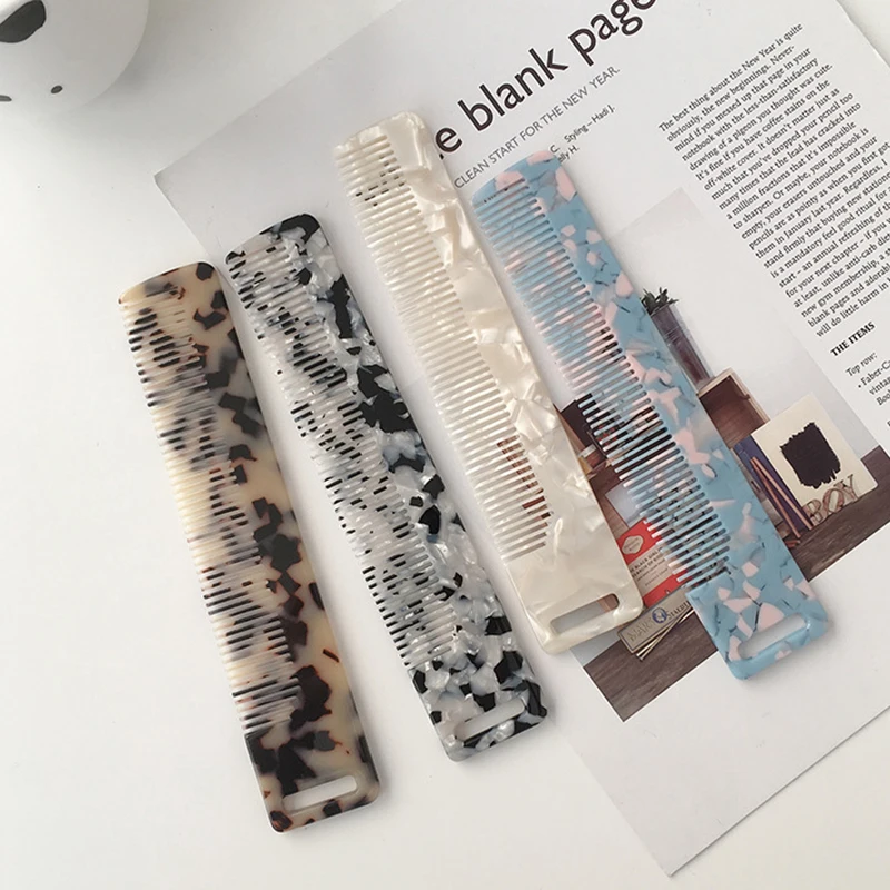 

Professional Hair Combs Hairdressing Hair Cutting Brush Antistatic Tangle Hair Care Styling Tool Women Leopard Acetate Hair Comb