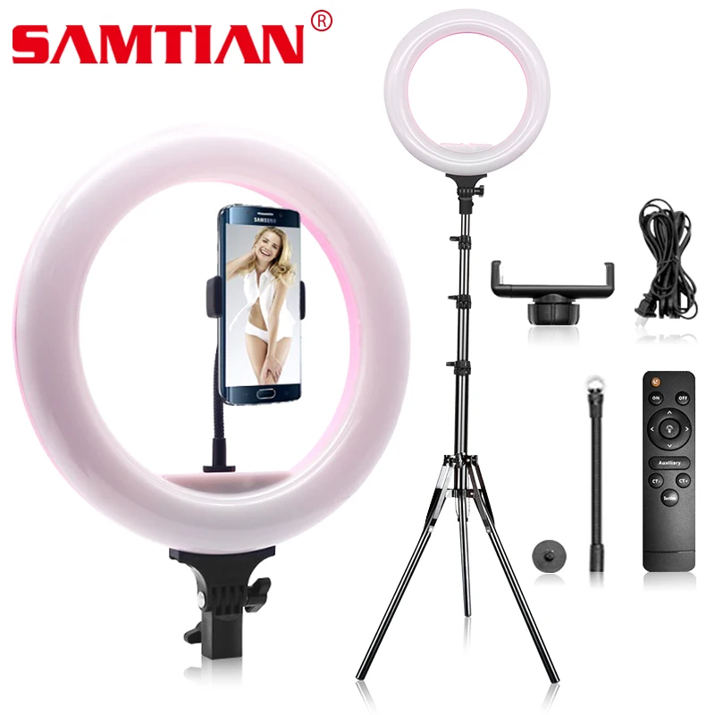 Кольцевой светильник SAMTIAN 12 6 дюймов кольцевая лампа для фотостудии