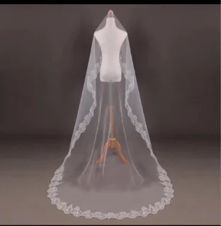 Свадебные аксессуары Тюлевая Фата для часовни свадебная фата с кружевными краями Свадебная Фата с расческой veu de noiva V024