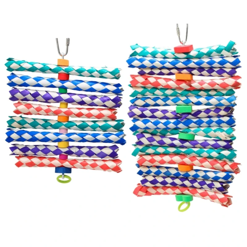 

1 шт. птица жевательные игрушки попугай Шредер игрушка подвесные игрушки для кормления с одной главной балкой с крючком клетка для попугая п...