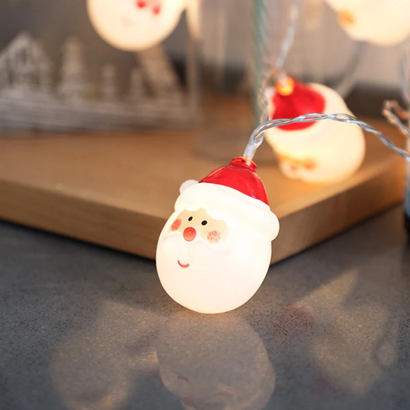 Рождественская гирлянда отец светодиодный светильник вечерние Санта Клаус