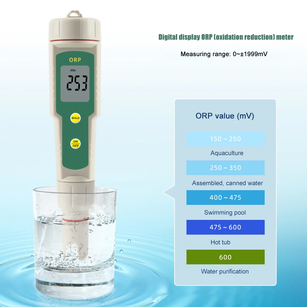 

ORP/Редокс тестер цифровой измеритель ОВП Тестер монитор ручка анализатор качества воды для питья аквариума бассейна