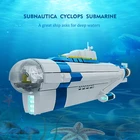 Высокотехнологичная морская подводная лодка Cyclops, модель Mack, строительные блоки Moc, глубоководный корабль, пароход, кирпичи, игрушки для детей, подарки