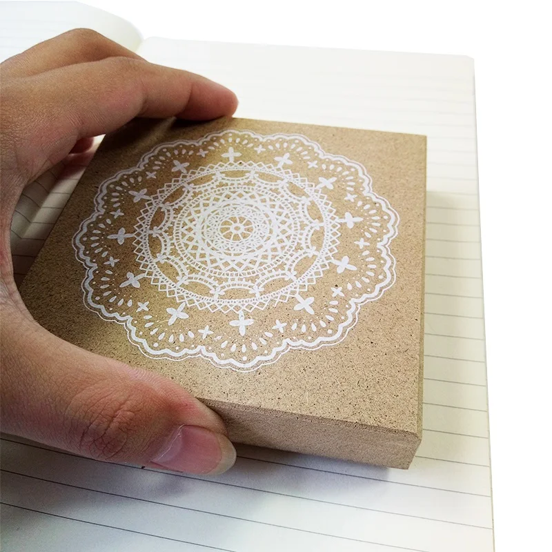 

1pcs/lot 9.5*9.5cm Special Offers Square DIY Scrapbooking Lace Stamps Vintage Flower Wood Rubber Stamps DIY tool