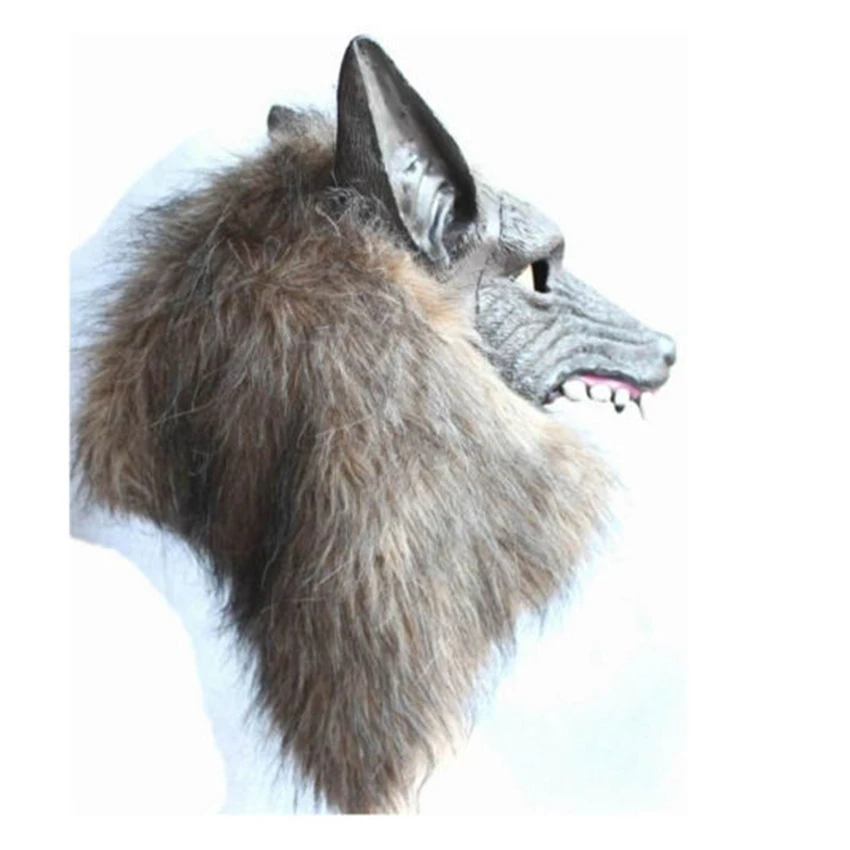 Костюм для косплея оборотенка взрослых латексные маски с волком на Хэллоуин