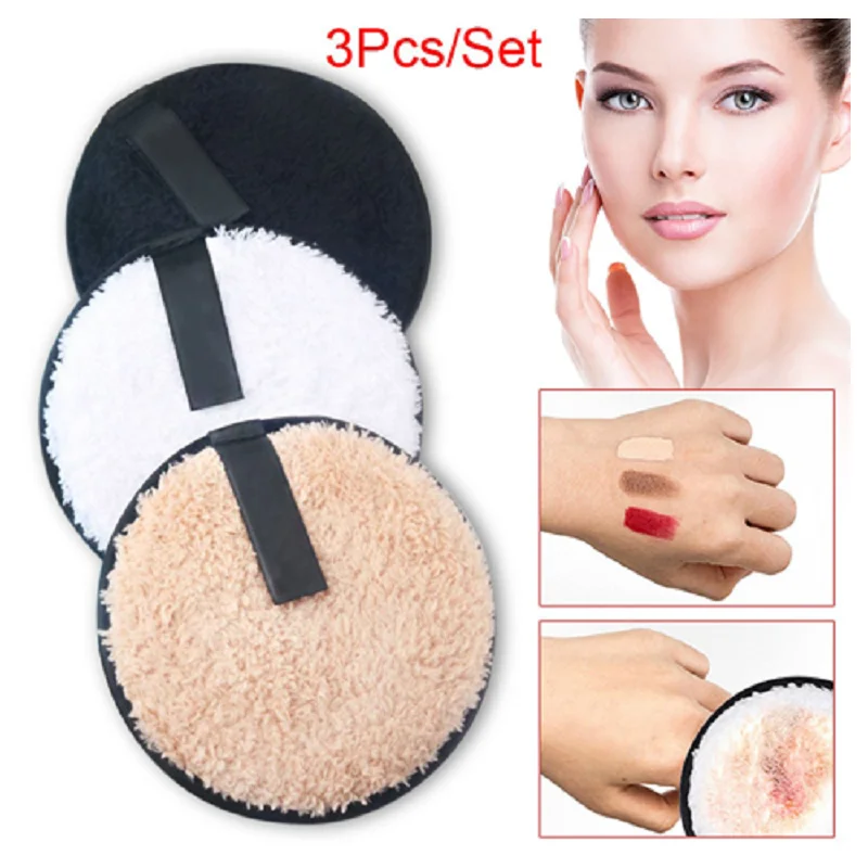 1 шт. Круглый Волшебный макияж глубокое очищение губки мягкое волокно для снятия макияжа с лица полотенце