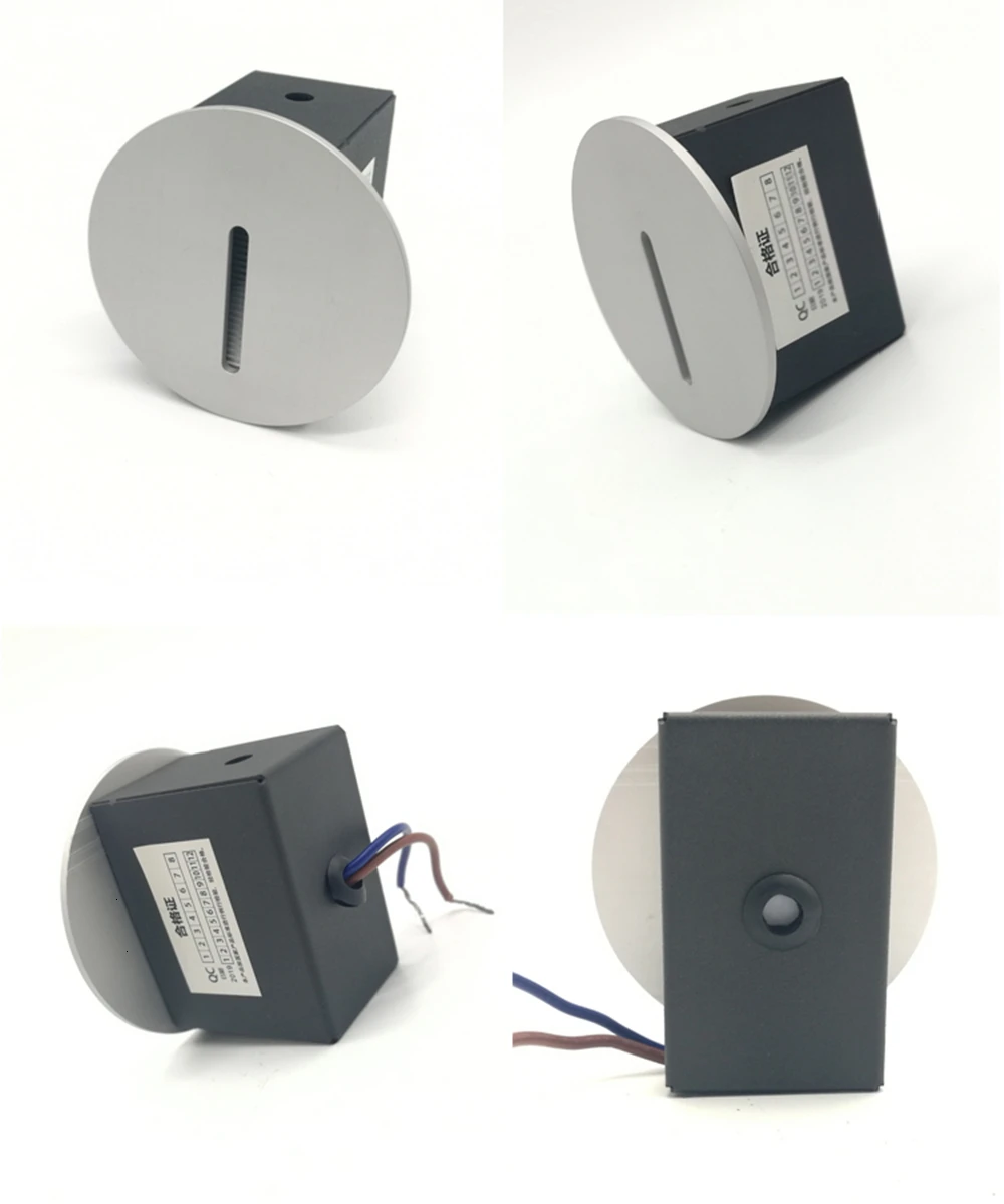Светодиодный настенный светильник, 3W, лестничный светильник, AC85-265V, ступенчатый светильник, для помещений, встраиваемая лестница, лестничный светильник, коридор, настенные лапки, бра, светильник s