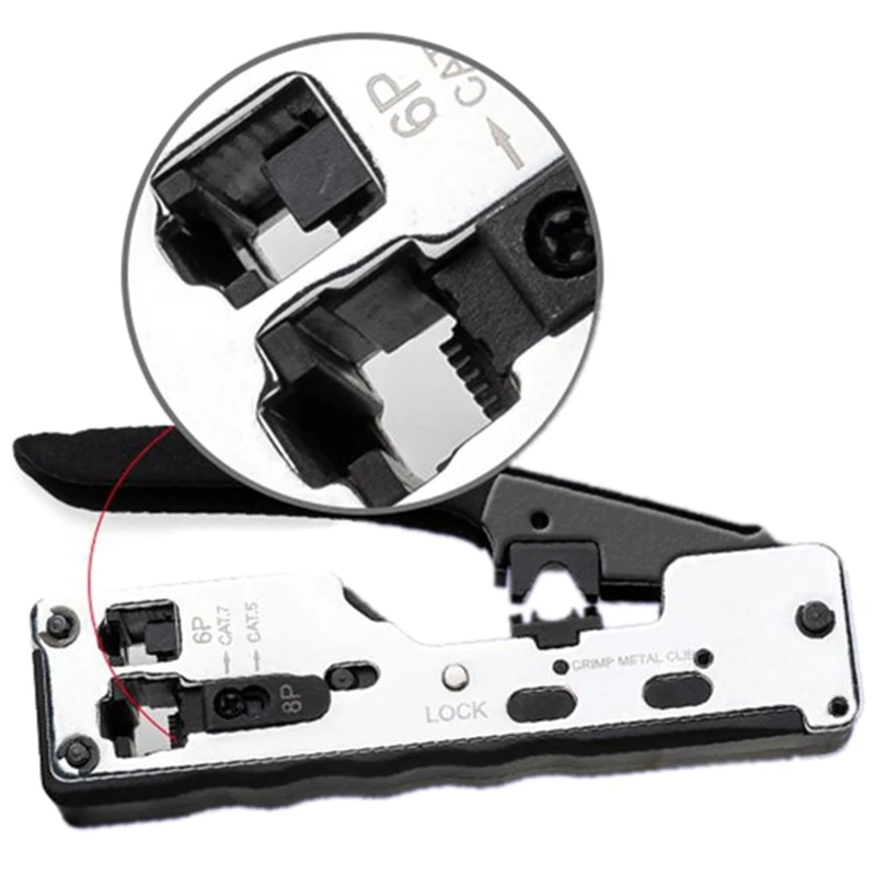 2021 new rj45 clips network tool cable crimper ethernet wire cutter cat7 cat6a cat6 cat5 free global shipping