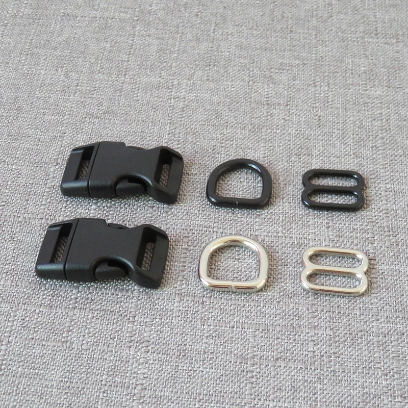 

Пластиковая пряжка для ремня 15 мм, компл./лот, металлическое D-образное кольцо, регулирующая застежка для ремня для ошейника кошки, собаки, швейный аксессуар «сделай сам», 100