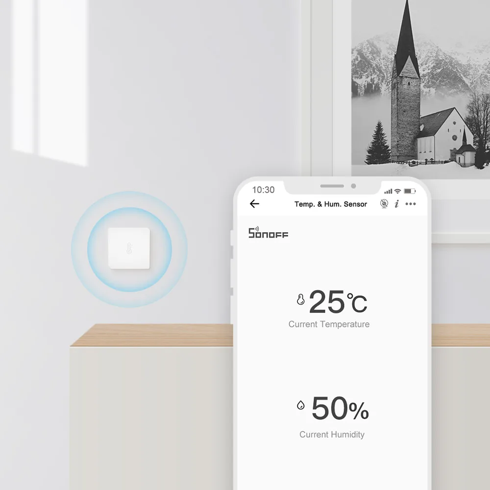 Датчик температуры и влажности SONOFF SNZB-02 - ZigBee работает с мостом проверка данных в